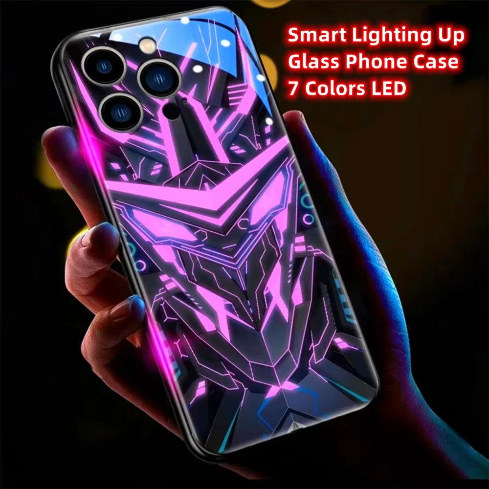 Premium Apple iPhone Case, MagSafe Compatible, Camera Lens and Screen Protection, Ultra Thin, Shockproof, Magnetic, Full All Around Protection, LED Glowing Armor Cover