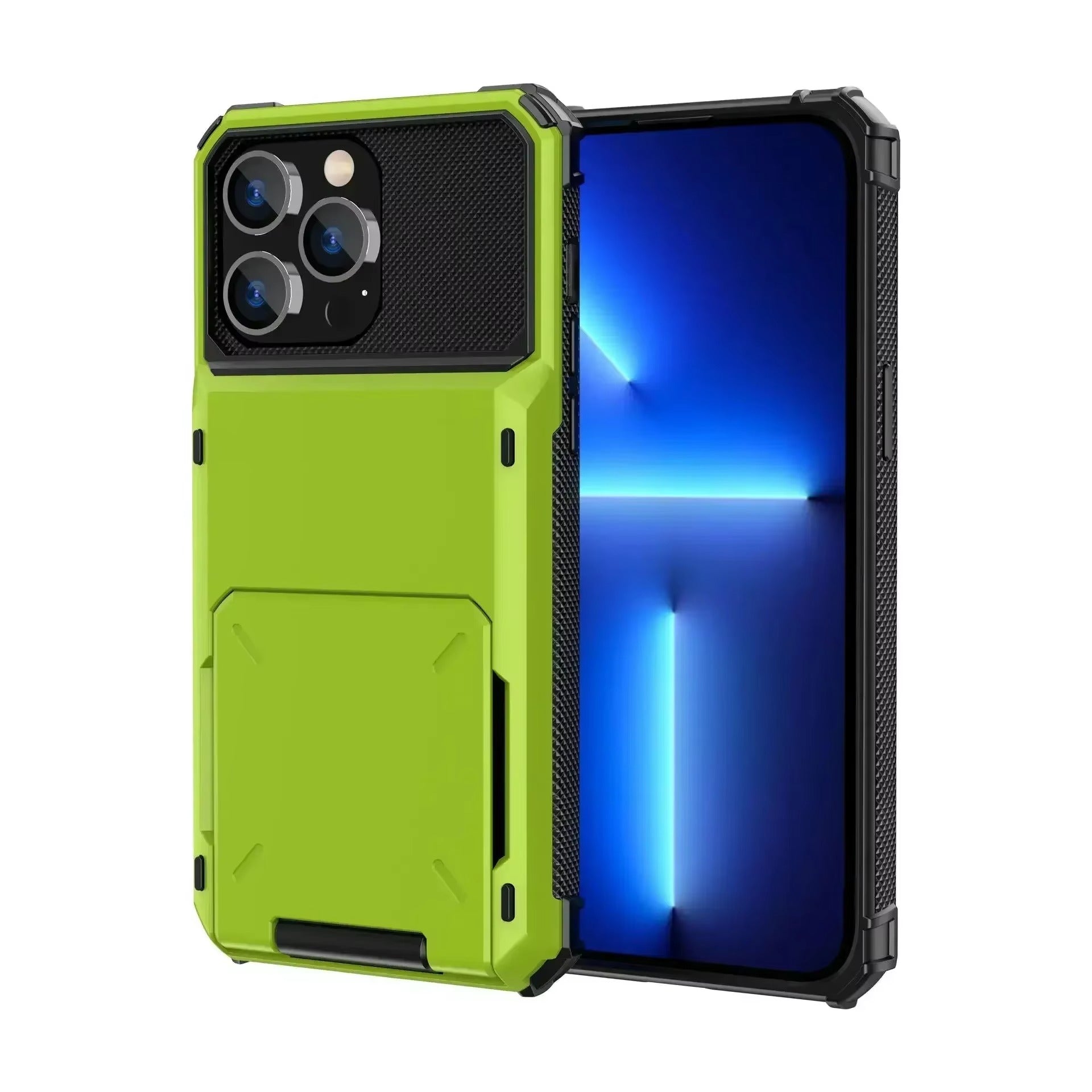 Robust Apple iPhone Case, MagSafe Compatible, Camera Lens and Screen Protection, Ultra Thin, Shockproof, Magnetic, Full All Around Protection, Hidden Wallet Card Cover