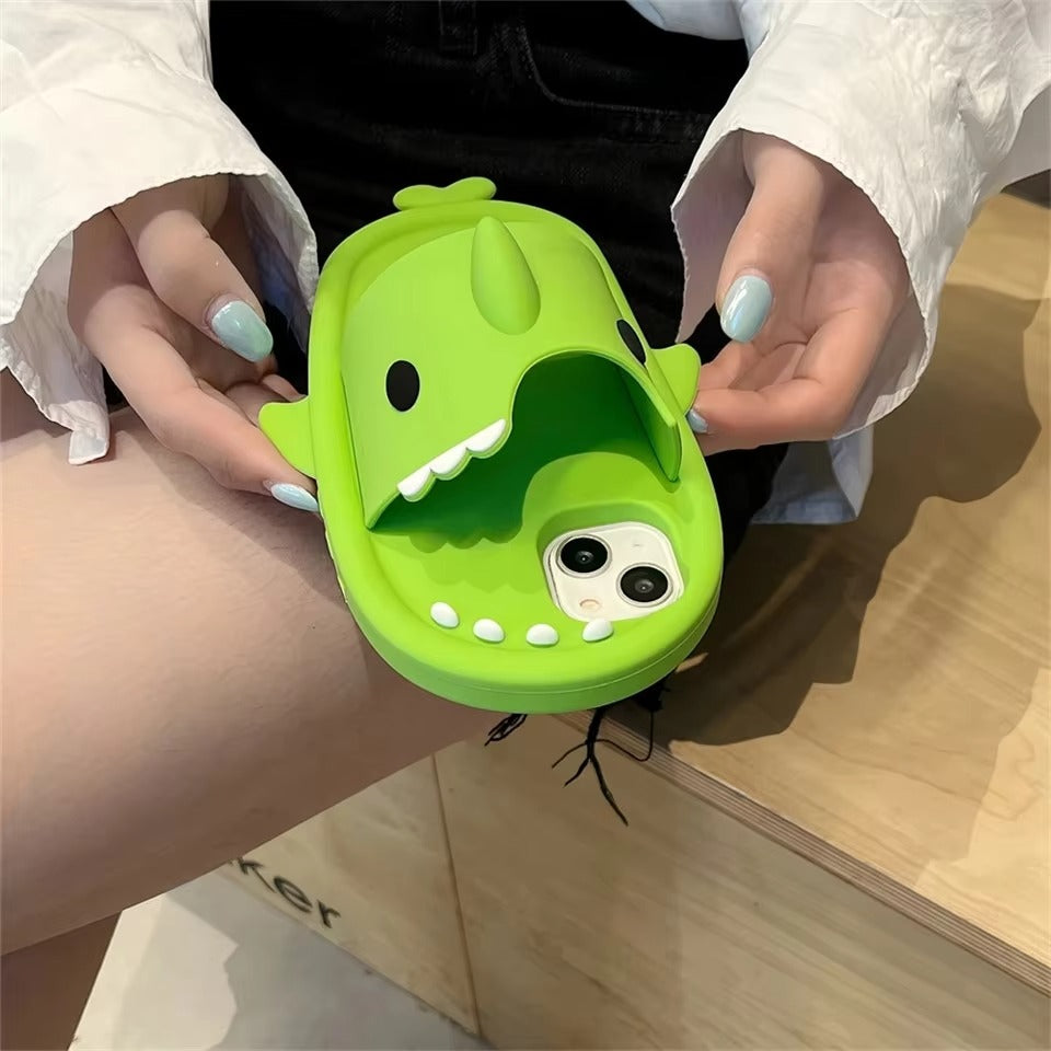 Premium Apple iPhone Case, MagSafe Compatible, Camera Lens and Screen Protection, Ultra Thin, Shockproof, Magnetic, Full All Around Protection, 3D Slippers Animal Cover