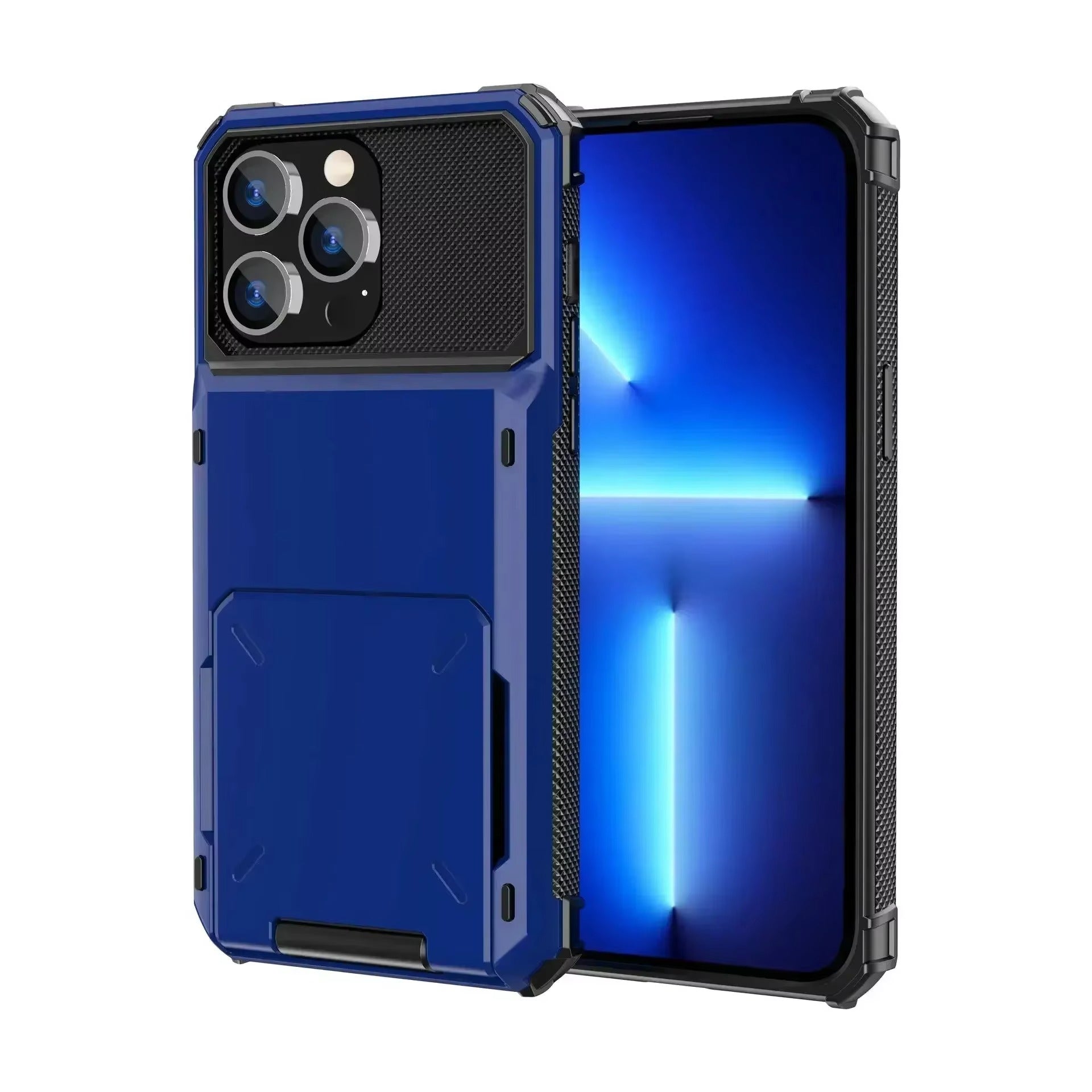 Robust Apple iPhone Case, MagSafe Compatible, Camera Lens and Screen Protection, Ultra Thin, Shockproof, Magnetic, Full All Around Protection, Hidden Wallet Card Cover