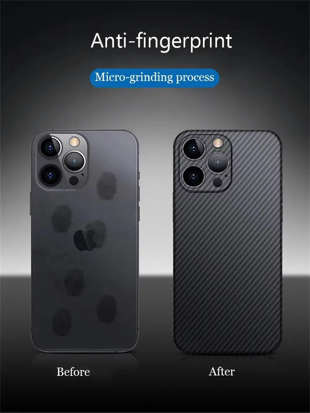 Luxury Apple iPhone Case, MagSafe Compatible, Camera Lens & Screen Protection, Ultra Thin, Shockproof, Magnetic Full All Around Cover – Ultra Thin 0.2mm Carbon Fiber Matte PP Back Cover for Lightweight Sleek Protection