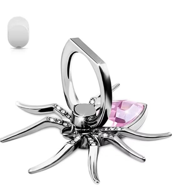 Luxury, Diamond Shiny Gems, Metal Phone Ring Holder – Rotatable, 360° Grip Stand Mount for Apple iPhone