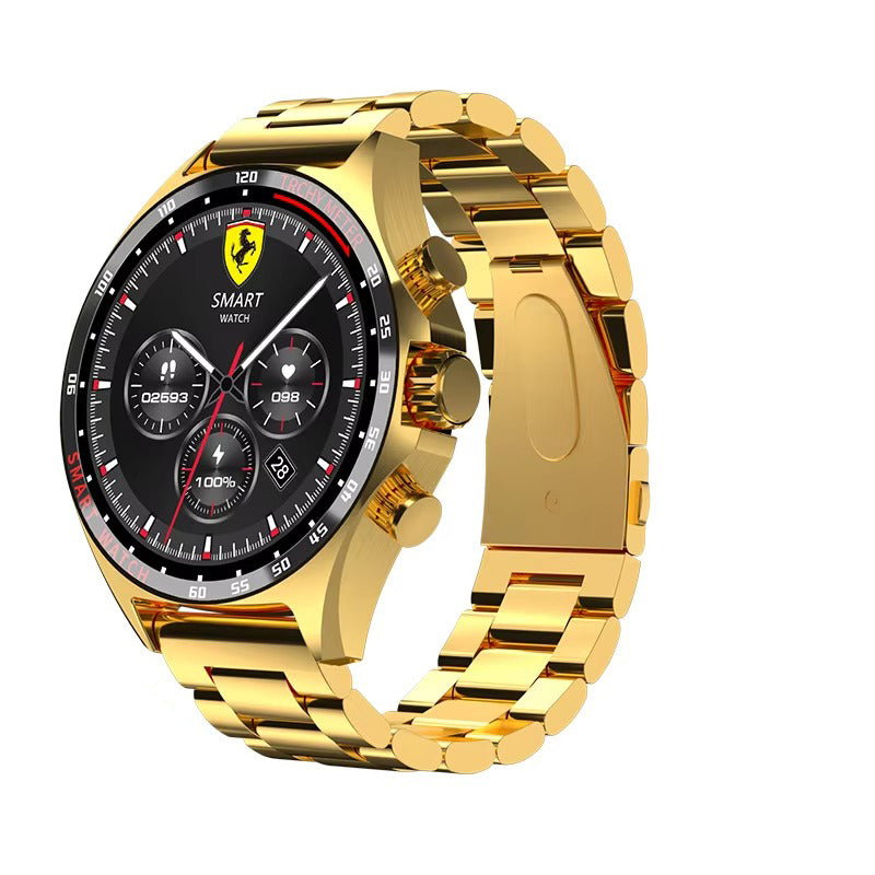 Robust Outdoor Smartwatch for iPhone – NFC Access Control, GPS Positioning, Compass, 400mAh Battery, IP68 Waterproof Fitness & Health Tracker for Men