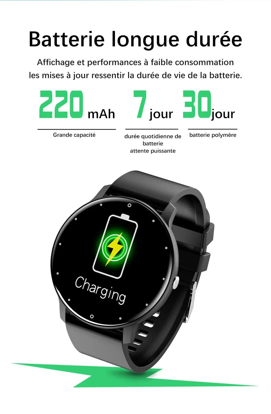 Premium Smartwatch for iPhone – Full Touchscreen Fitness Tracker with Bluetooth, Heart Rate Monitor, IP67 Waterproof 