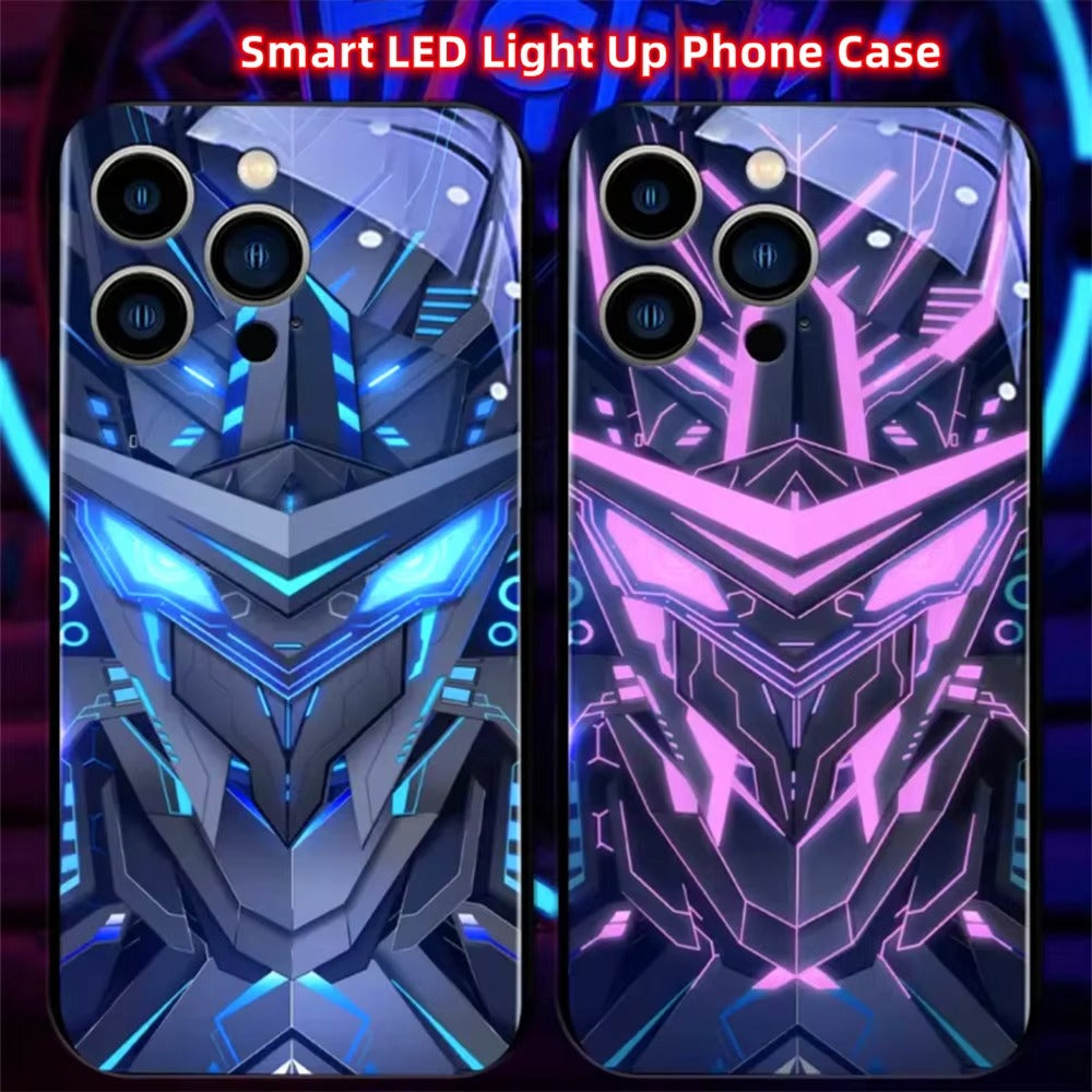 Premium Apple iPhone Case, MagSafe Compatible, Camera Lens and Screen Protection, Ultra Thin, Shockproof, Magnetic, Full All Around Protection, LED Glowing Armor Cover