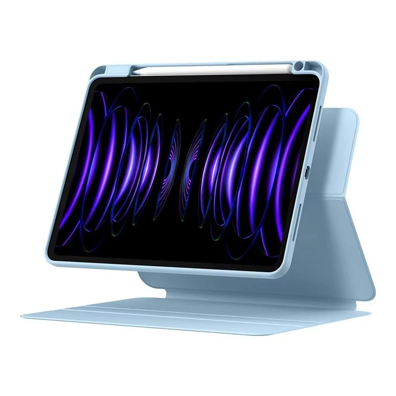 Premium Magnetic iPad Case with Pencil Holder – Slim Smart Cover with Auto Sleep/Wake, Stand Support, Compatible with 10.2", 10.9", 11", 12.9" Tablets