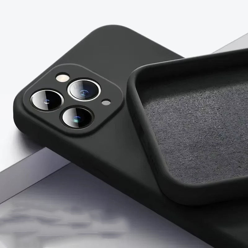 High Quality Apple iPhone Case, MagSafe Compatible, Camera Lens & Screen Protection, Ultra Thin, Shockproof, Magnetic Full All Around Cover – Soft Silicone Solid Color Case with Antiskid Grip & Protective Finish