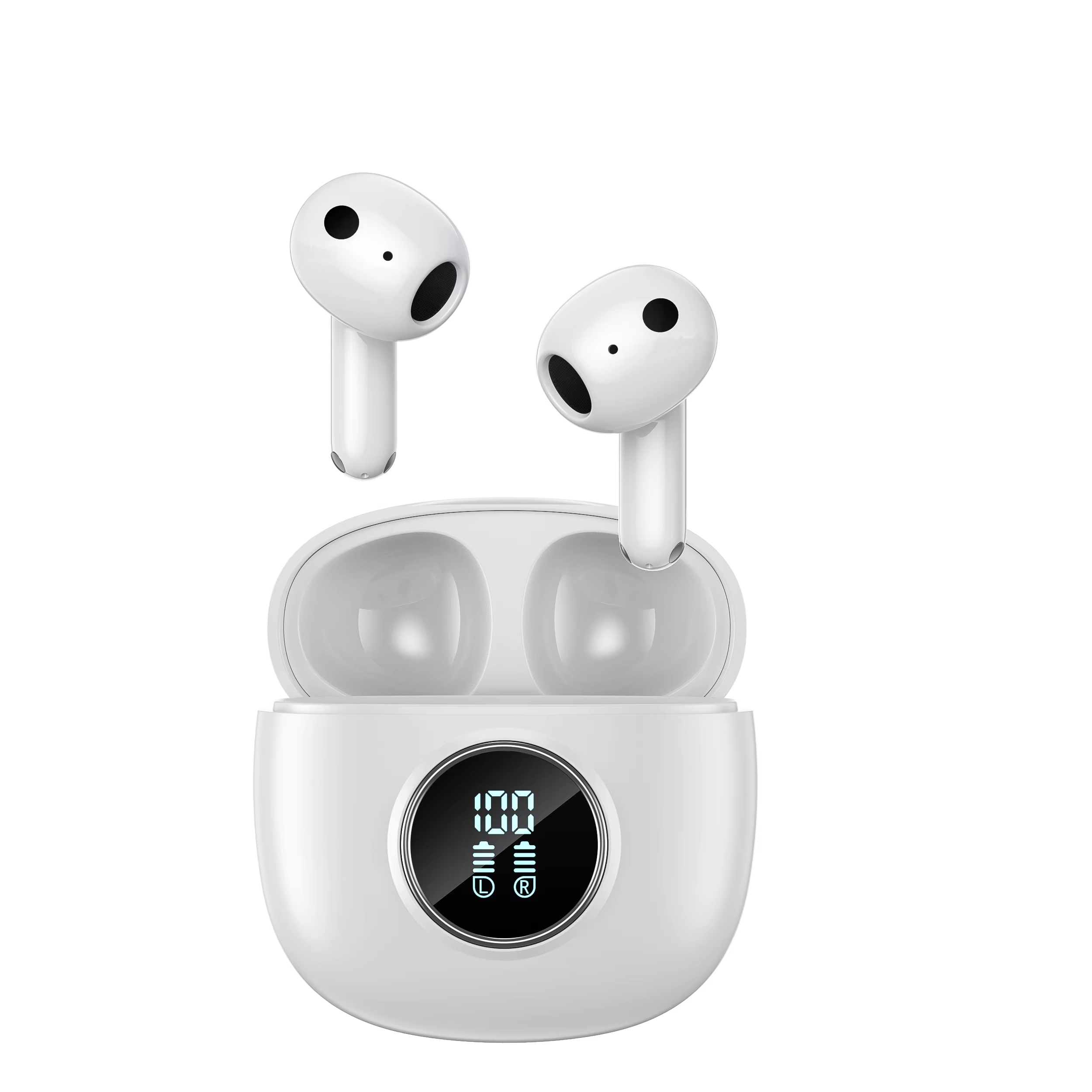 High Quality TWS Bluetooth 5.3 Earphones – 13mm Driver, 4 Mic ENC, Touch Control, LED Display, HiFi Bass, 28H Battery, Waterproof Wireless Headphones