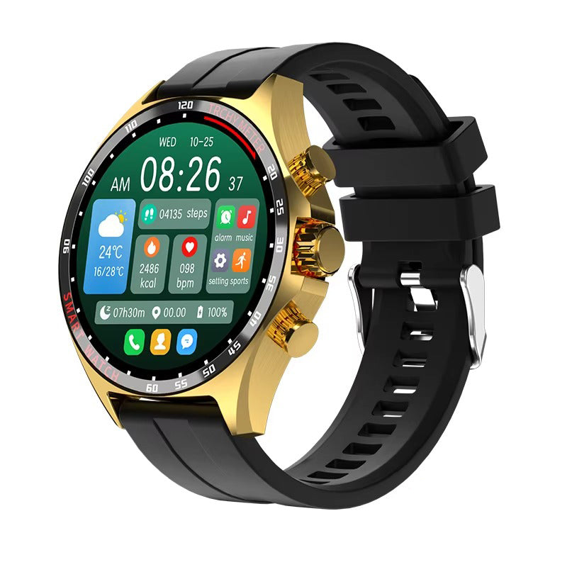 Robust Outdoor Smartwatch for iPhone – NFC Access Control, GPS Positioning, Compass, 400mAh Battery, IP68 Waterproof Fitness & Health Tracker for Men