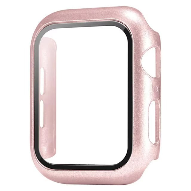 Premium Glass Screen Protector with Case Cover – Full Coverage Shockproof Protective Shell for 38mm to 45mm Smartwatch