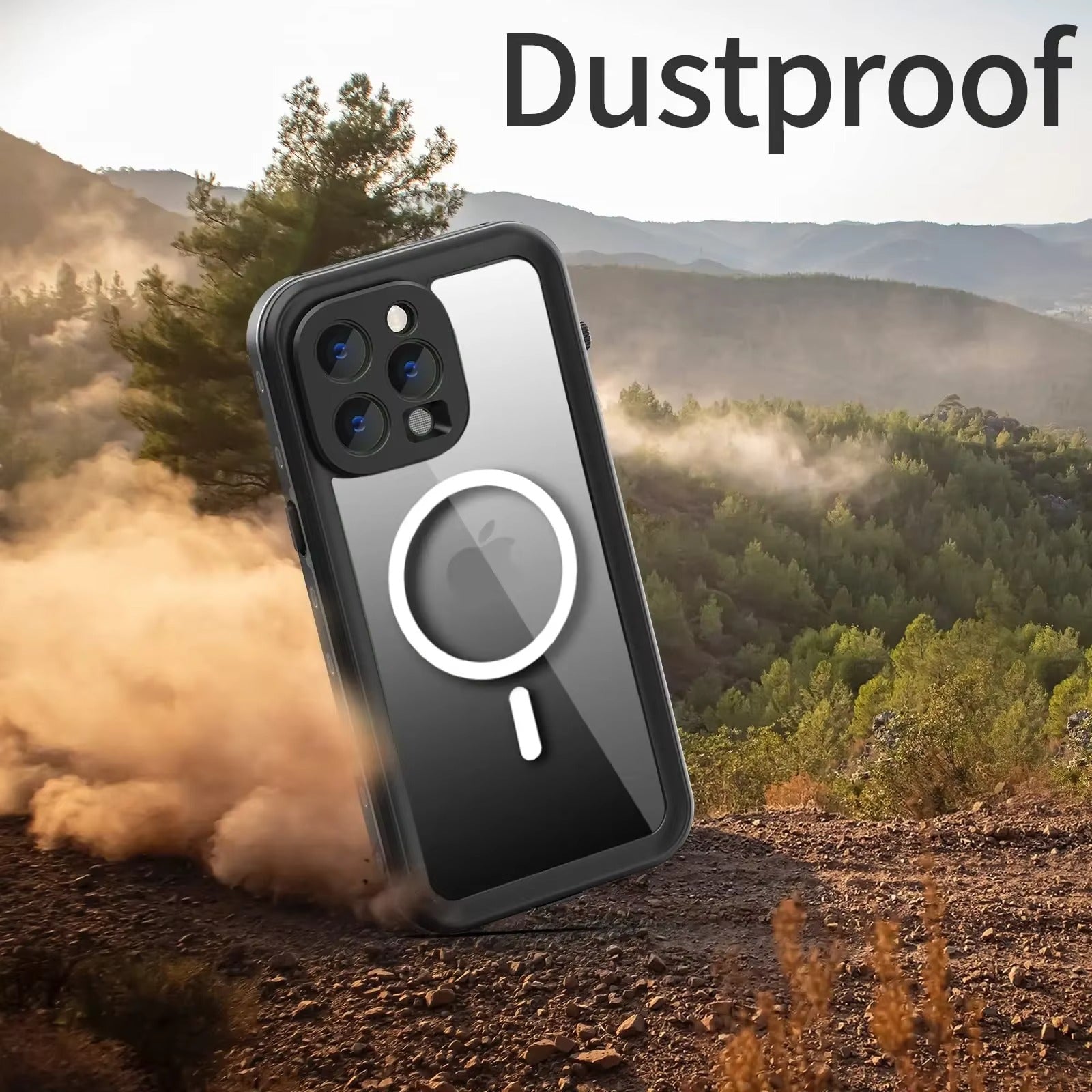 High Quality Waterproof Apple iPhone Case, MagSafe Compatible, Ultra Thin Magnetic with IP68 Dustproof Seal and Screen Guard