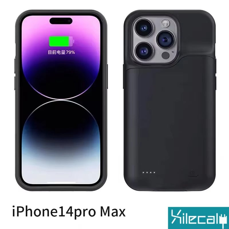 High Capacity Apple iPhone Case MagSafe Compatible, Camera Lens & Screen Protection, Ultra Thin Shockproof Magnetic Full All Around Protection Charging Cover with Built-In Battery