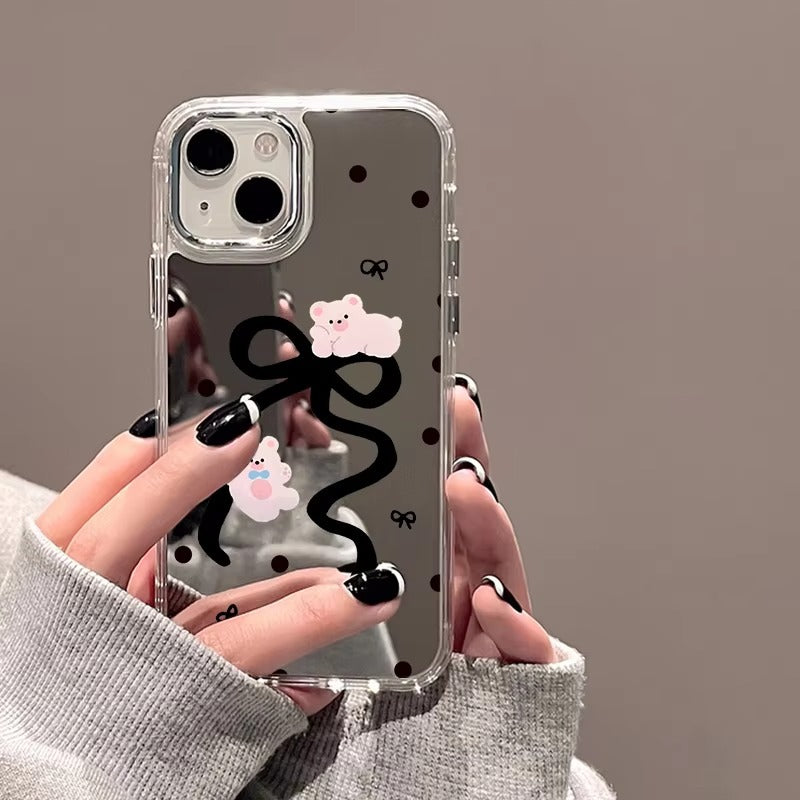 Premium Apple iPhone Case, MagSafe Compatible, Camera Lens and Screen Protection, Ultra Thin, Shockproof, Magnetic, Full All Around Protection, Plating Mirror Soft Cover