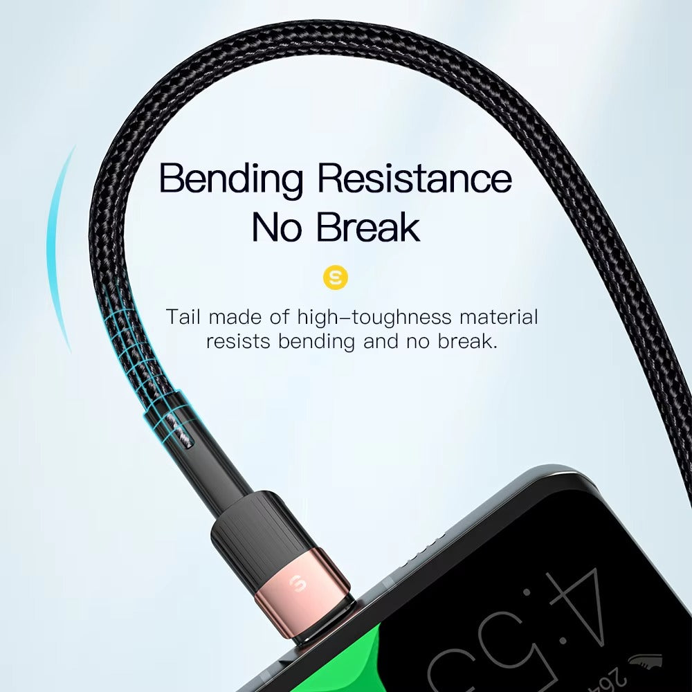 High Power 7A USB-A to USB-C Fast Charging Cable – 80W/100W Quick Charge Cord, 480Mbps Data Sync, Durable Aluminum Braided Wire, 0.5m 1m 2m 3m Options