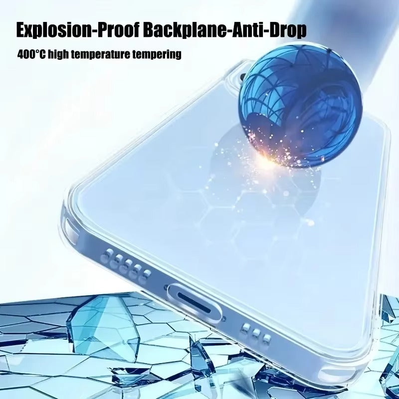 High Quality Apple iPhone Case, MagSafe Compatible, Camera Lens & Screen Protection, Ultra Thin, Shockproof, Magnetic Full All Around Cover – Transparent Soft TPU Gel Case with Crystal Clear Silicone Protection