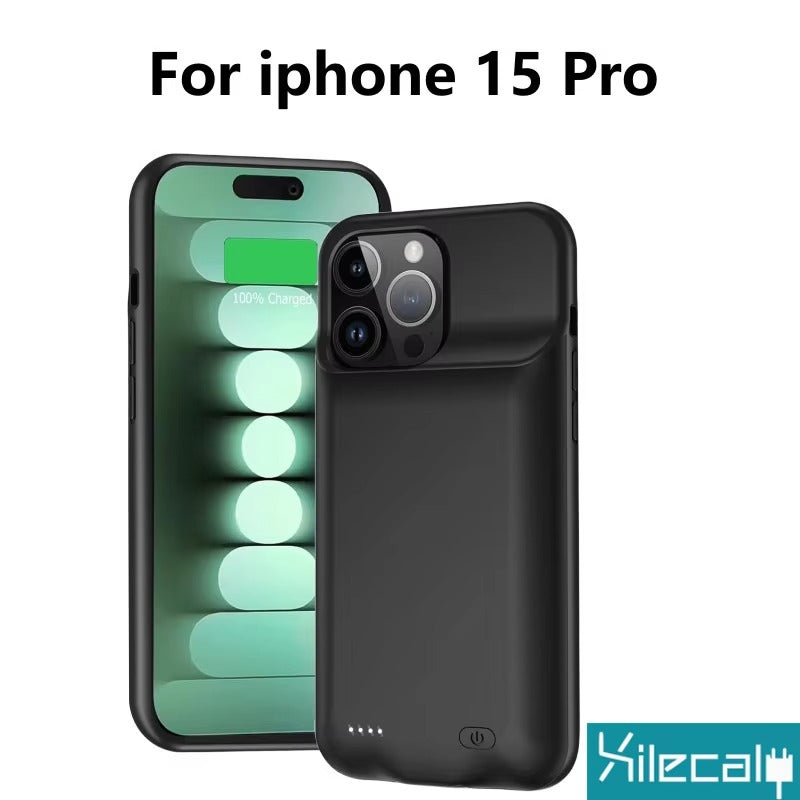 High Capacity Apple iPhone Case MagSafe Compatible, Camera Lens & Screen Protection, Ultra Thin Shockproof Magnetic Full All Around Protection Charging Cover with Built-In Battery