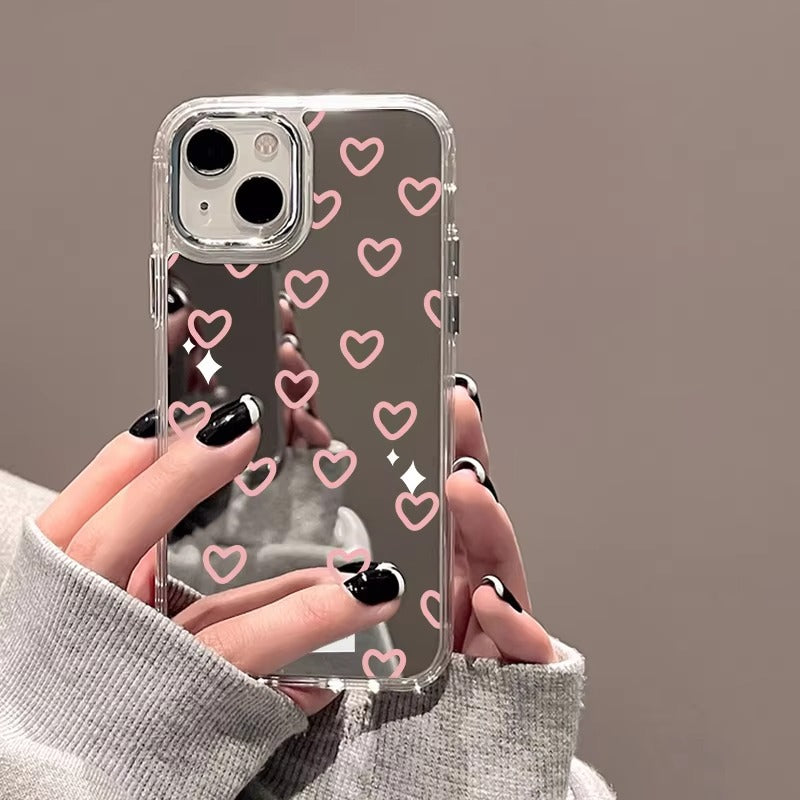 Premium Apple iPhone Case, MagSafe Compatible, Camera Lens and Screen Protection, Ultra Thin, Shockproof, Magnetic, Full All Around Protection, Plating Mirror Soft Cover