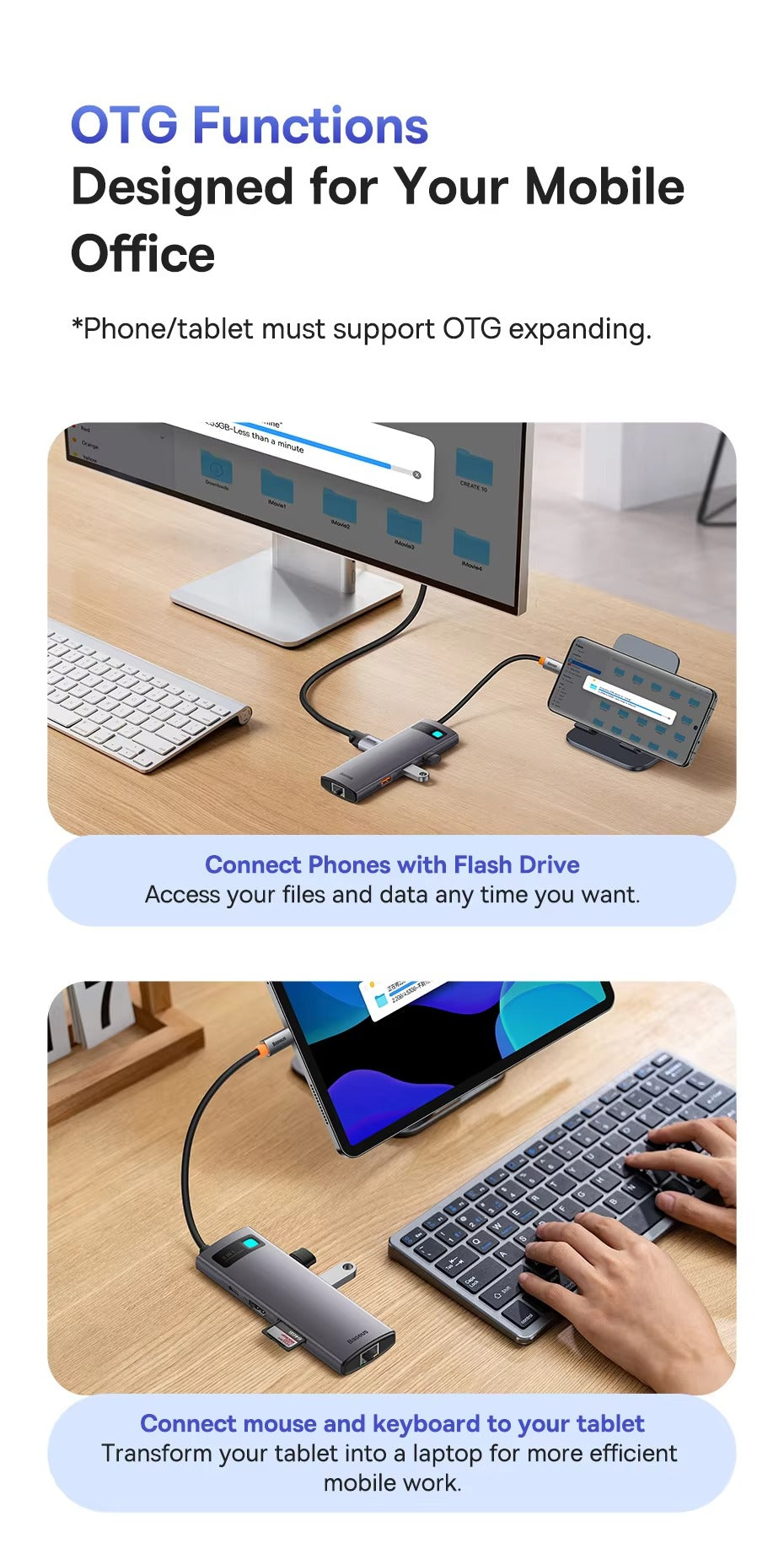 High Quality USB-C Hub Adapter – Type-C to HDMI, USB 3.1, 10Gbps, RJ45 Ethernet,  Laptop, Tablet, USB-C Devices
