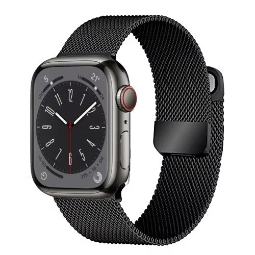 Luxury Magnetic Stainless Steel Watch Band – Adjustable Milanese Loop , Slim Metal Bracelet for 40–49mm Smartwatches