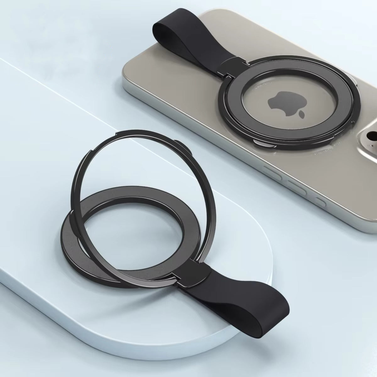 Premium, Magnetic Phone Ring Holder for MagSafe Rotatable Stand with, Strong Magnet Mount for Apple iPhone and Smartphones