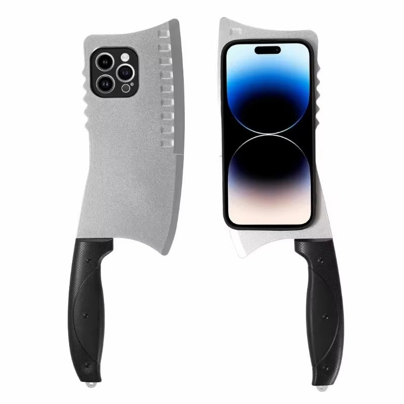 Premium Apple iPhone Case, MagSafe Compatible, Camera Lens and Screen Protection, Ultra Thin, Shockproof, Magnetic, Full All Around Protection, 3D Knife Cartoon Cover