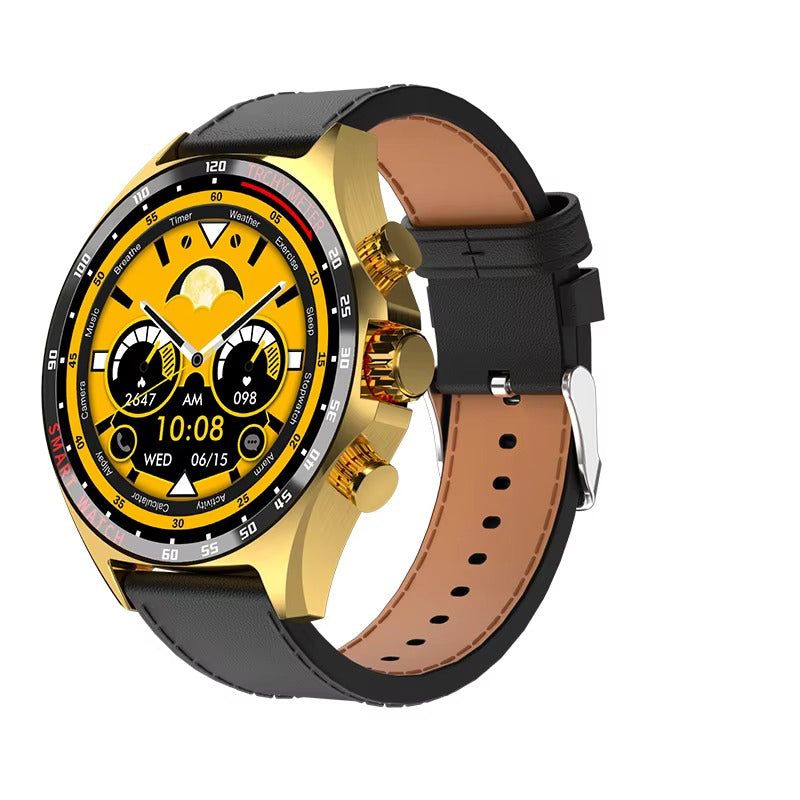Robust Outdoor Smartwatch for iPhone – NFC Access Control, GPS Positioning, Compass, 400mAh Battery, IP68 Waterproof Fitness & Health Tracker for Men