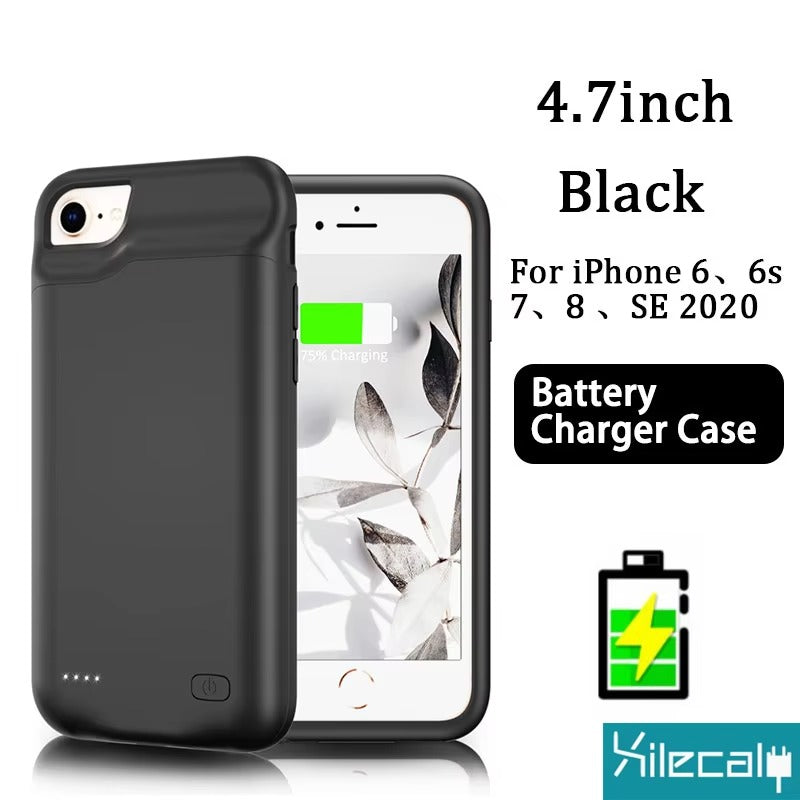 High Capacity Apple iPhone Case MagSafe Compatible, Camera Lens & Screen Protection, Ultra Thin Shockproof Magnetic Full All Around Protection Charging Cover with Built-In Battery