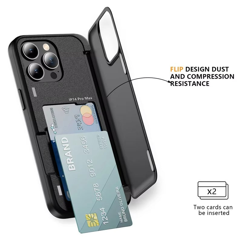 Robust Apple iPhone Case, MagSafe Compatible, Camera Lens and Screen Protection, Ultra Thin, Shockproof, Magnetic, Full All Around Protection, Flip Card Bracket Cover