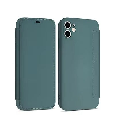 Luxury Apple iPhone Case, MagSafe Compatible, Camera Lens and Screen Protection, Ultra Thin, Shockproof, Magnetic, Full All Around Protection, Flip Silicone Card Cover