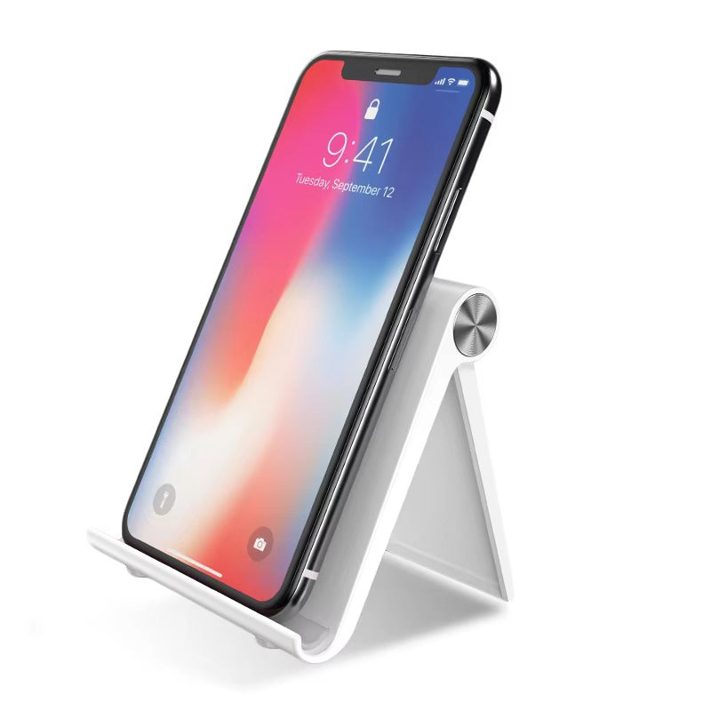Premium Adjustable Phone Stand for iPhone – Portable Desk Holder for Mobile & Tablet, Foldable Smartphone Support for Video Calls, Gaming, and Charging