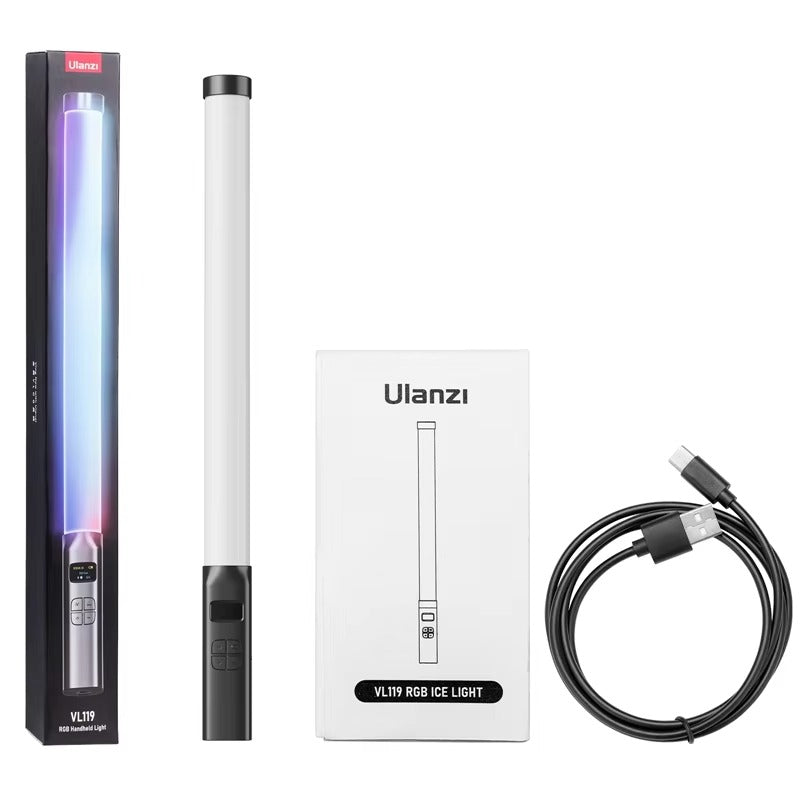 High Quality, Handheld RGB Light Wand – 19.7" LED Stick with Adjustable 2500K–9000K Color, CRI 95+, Apple iPhone and Cameras