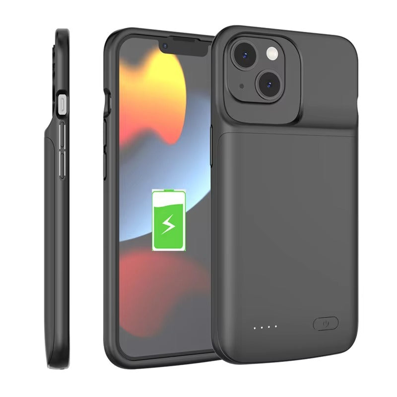 High Capacity Apple iPhone Case MagSafe Compatible, Camera Lens & Screen Protection, Ultra Thin Shockproof Magnetic Full All Around Protection Charging Cover with Built-In Battery