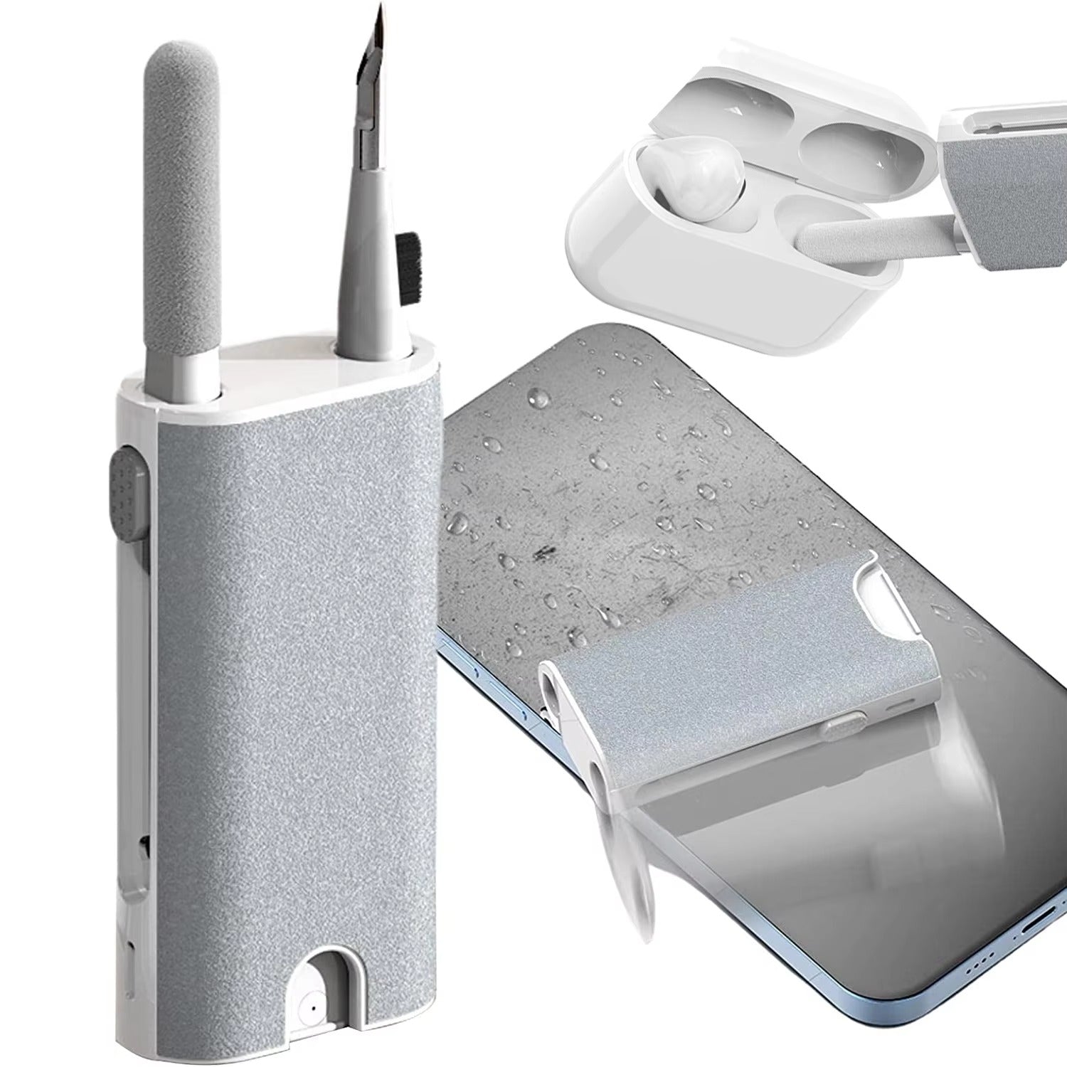 Premium, 5-in-1 Headphone Cleaner Kit with Brush, Cleaning Pen for AirPods Pro, 3, 2, 1 – Screen Cleaning Tools for Phone, Tablet, Laptop, Camera, TV