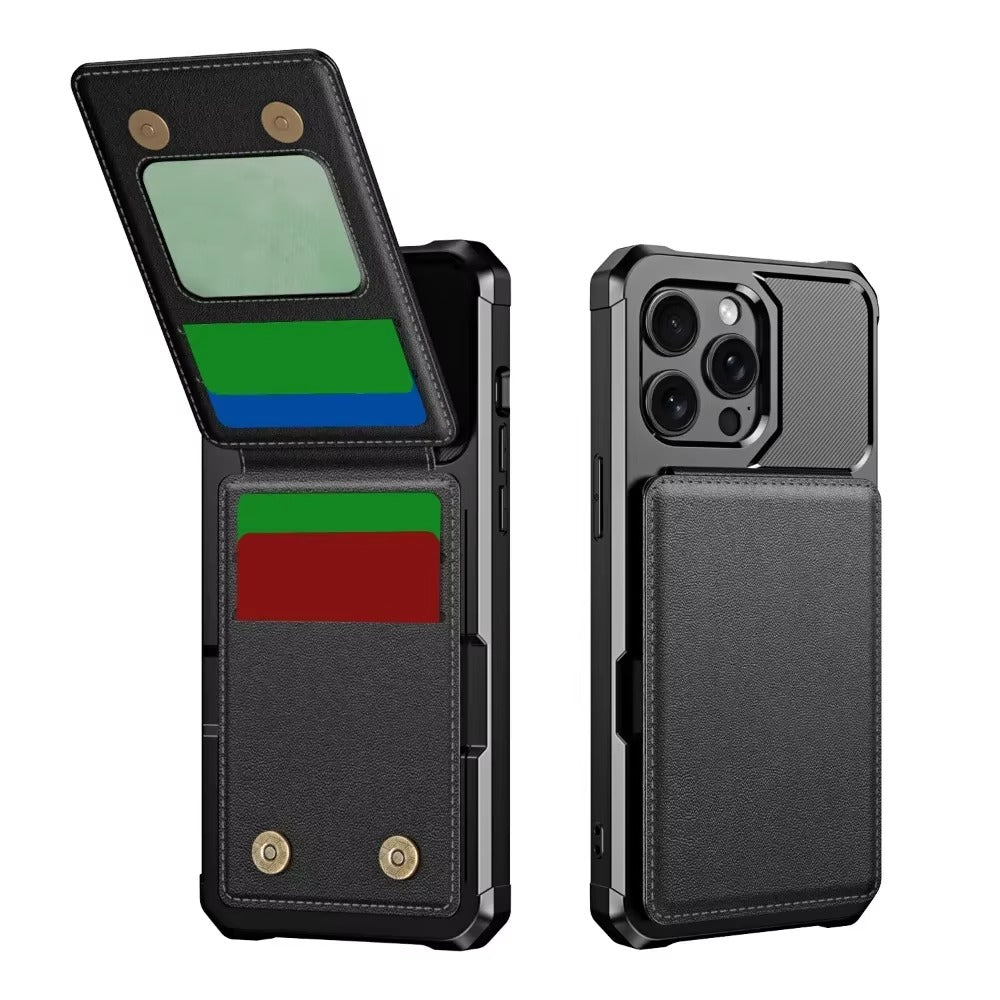 Premium Apple iPhone Case, MagSafe Compatible, Camera Lens and Screen Protection, Ultra Thin, Shockproof, Magnetic, Full All Around Protection, Flip Wallet Stand Cover