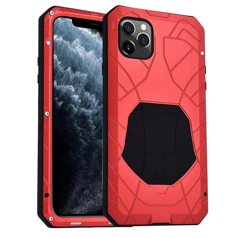 Luxury Apple iPhone Case, MagSafe Compatible, Camera Lens & Screen Protection, Ultra Thin, Shockproof, Magnetic Full All Around Cover – Aluminum Metal & Silicone Case with Dirt-Resistant Shockproof Design