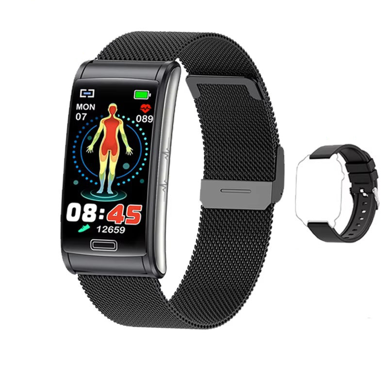 Advanced Health Smartwatch for iPhone – Non-Invasive Blood Glucose Monitor with ECG+PPG, IP68 Waterproof Fitness Tracker for Men, Heart & Activity Tracking