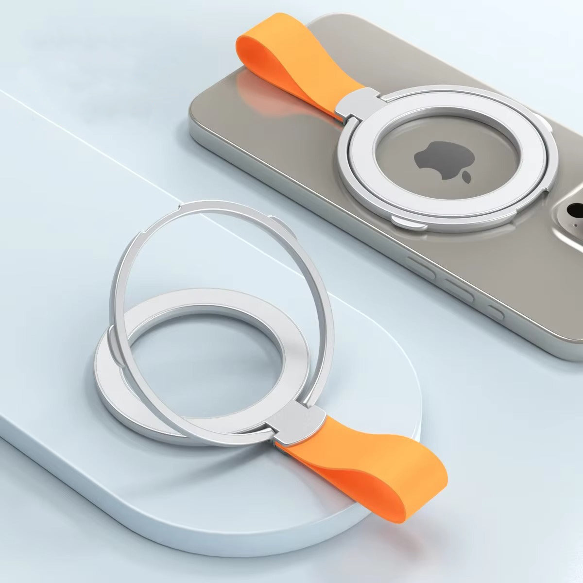 Premium, Magnetic Phone Ring Holder for MagSafe Rotatable Stand with, Strong Magnet Mount for Apple iPhone and Smartphones