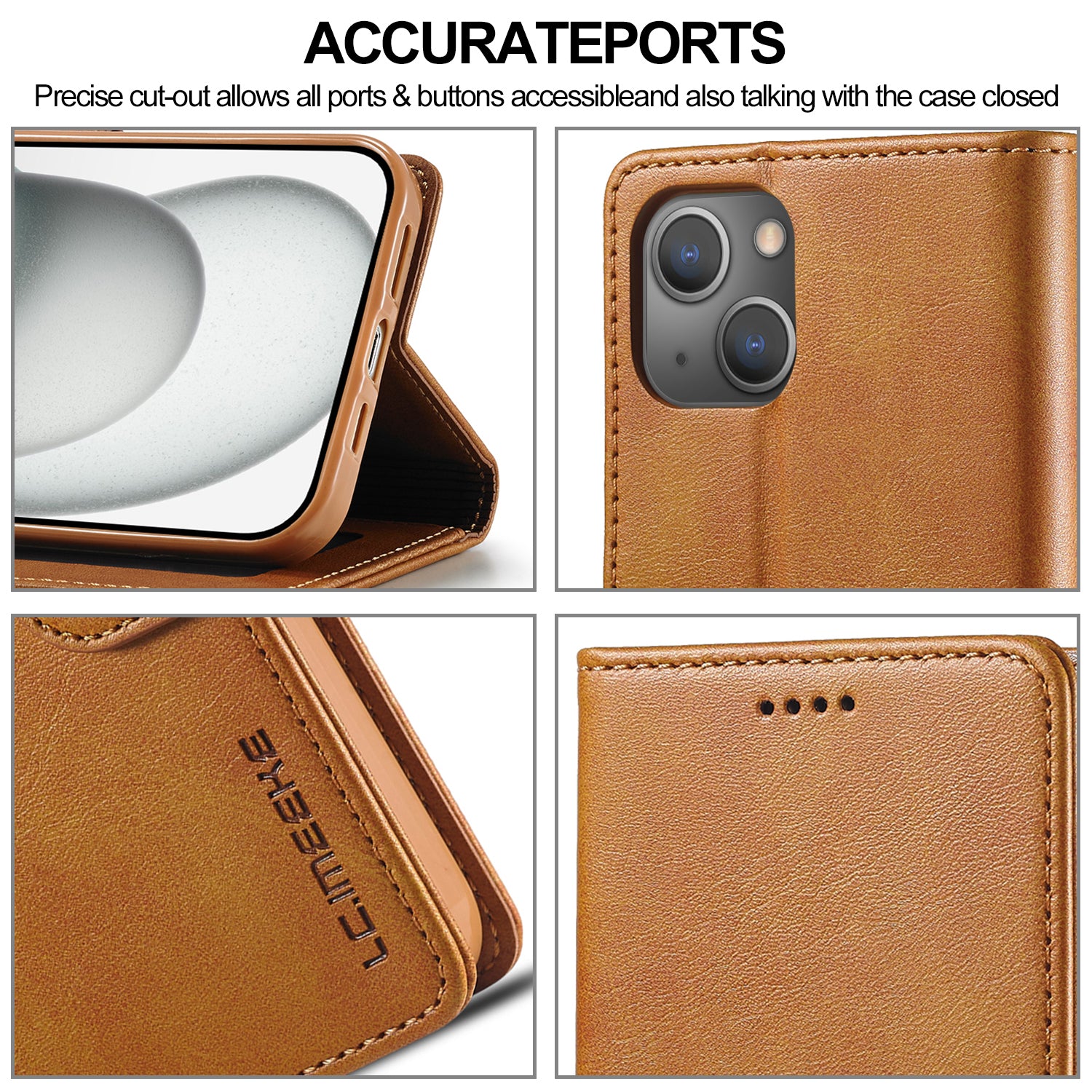 Luxury Leather Wallet iPhone Case – Flip Cover with Card Slot, Magnetic Closure, and Premium Protection for iPhone Models