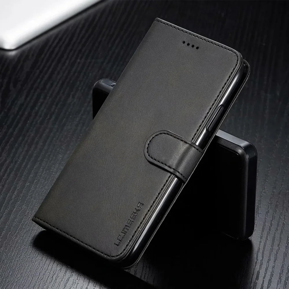 Luxury Leather Wallet iPhone Case – Flip Cover with Card Slot, Magnetic Closure, and Premium Protection for iPhone Models