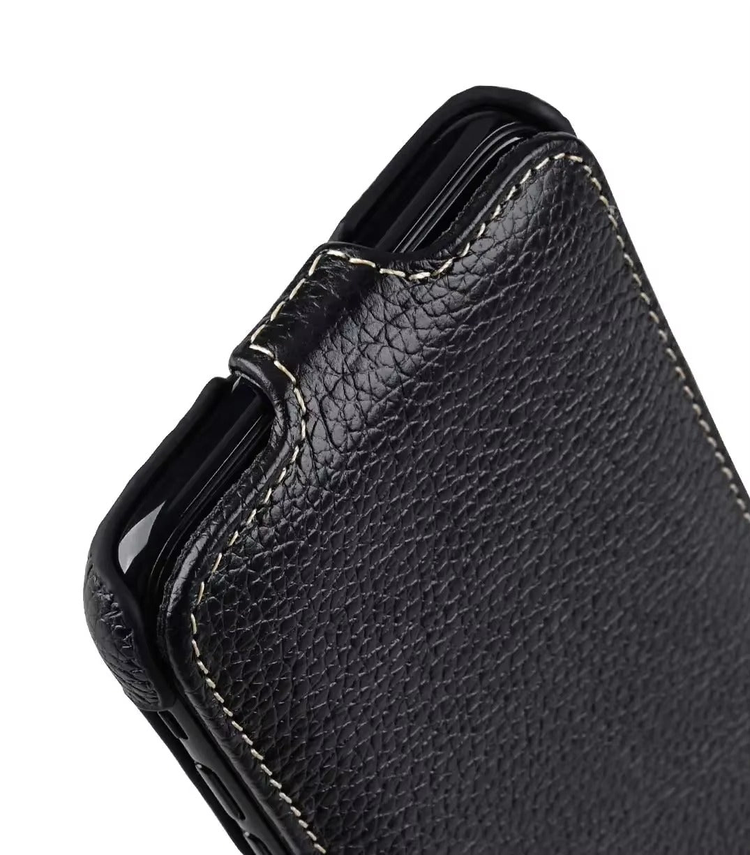 Premium Genuine Leather Flip iPhone Case – 100% Cowhide, Luxury Design, Stylish & Durable Protective Cover | Case for iPhone