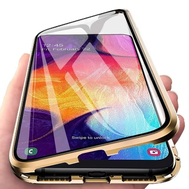 Robust Apple iPhone Case, MagSafe Compatible, Camera Lens and Screen Protection, Ultra Thin, Shockproof, Magnetic, Full All Around Protection, 360 Metal Glass Magnet Cover