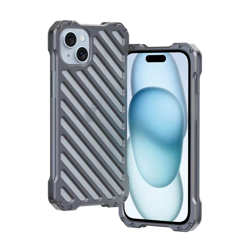 Premium Apple iPhone Case, MagSafe Compatible, Camera Lens and Screen Protection, Ultra Thin, Shockproof, Magnetic, Full All Around Protection, Heavy Duty Alloy Shell