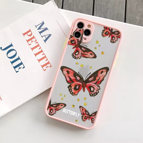 Luxury Apple iPhone Case, MagSafe Compatible, Camera Lens and Screen Protection, Ultra Thin, Shockproof, Magnetic, Full All Around Protection, Clear Butterfly Soft Cover
