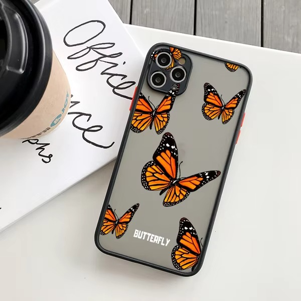Luxury Apple iPhone Case, MagSafe Compatible, Camera Lens and Screen Protection, Ultra Thin, Shockproof, Magnetic, Full All Around Protection, Clear Butterfly Soft Cover