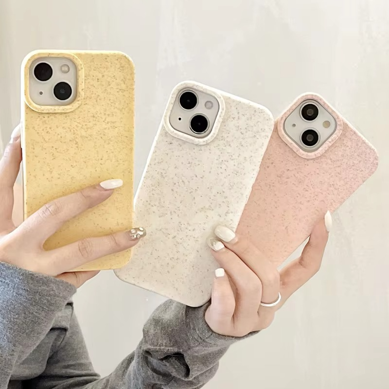 Premium Apple iPhone Case, MagSafe Compatible, Camera Lens and Screen Protection, Ultra Thin, Shockproof, Magnetic, Full All Around Protection, Eco-Friendly Wheat Straw Cover