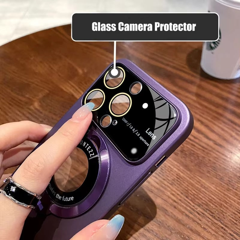 High Quality Apple iPhone Case MagSafe Compatible, Camera Lens & Screen Protection,  Cover with PC Shell & Stand Bracket