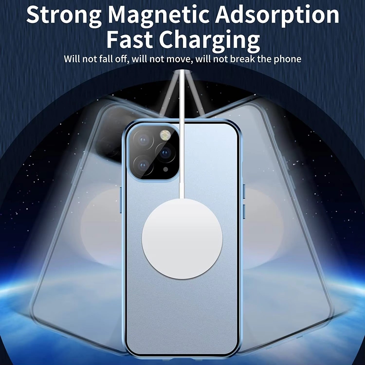 Premium Apple iPhone Case MagSafe Compatible, Magnetic Full All Around Protection Cover with 360 Metal Glass Alloy Shield