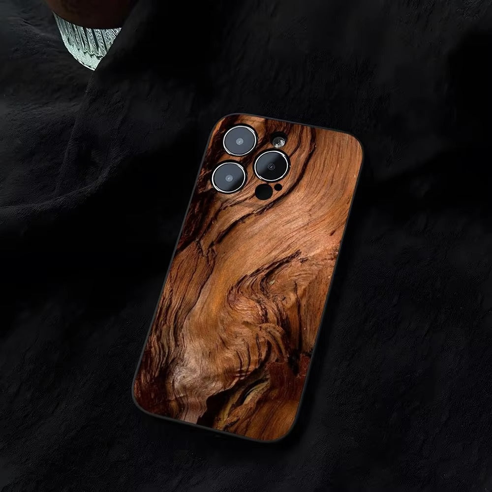 Luxury Apple iPhone Case, MagSafe Compatible, Natural Wood Finish, Ultra Thin, Shockproof, Camera Lens and Screen Protection, Magnetic Full Body Cover