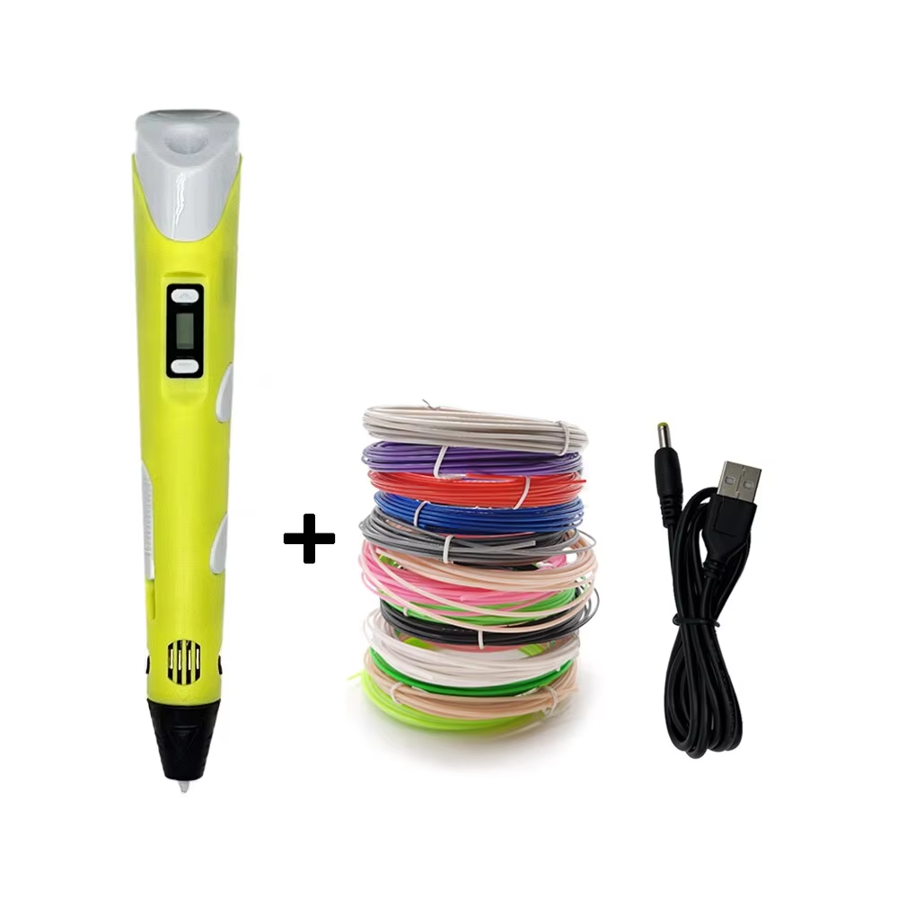 Creative 3D Drawing Pen for Kids – LCD Printing Pen with 50M PLA Filament, Safe DIY Toy for Art & Crafts, Ideal Birthday