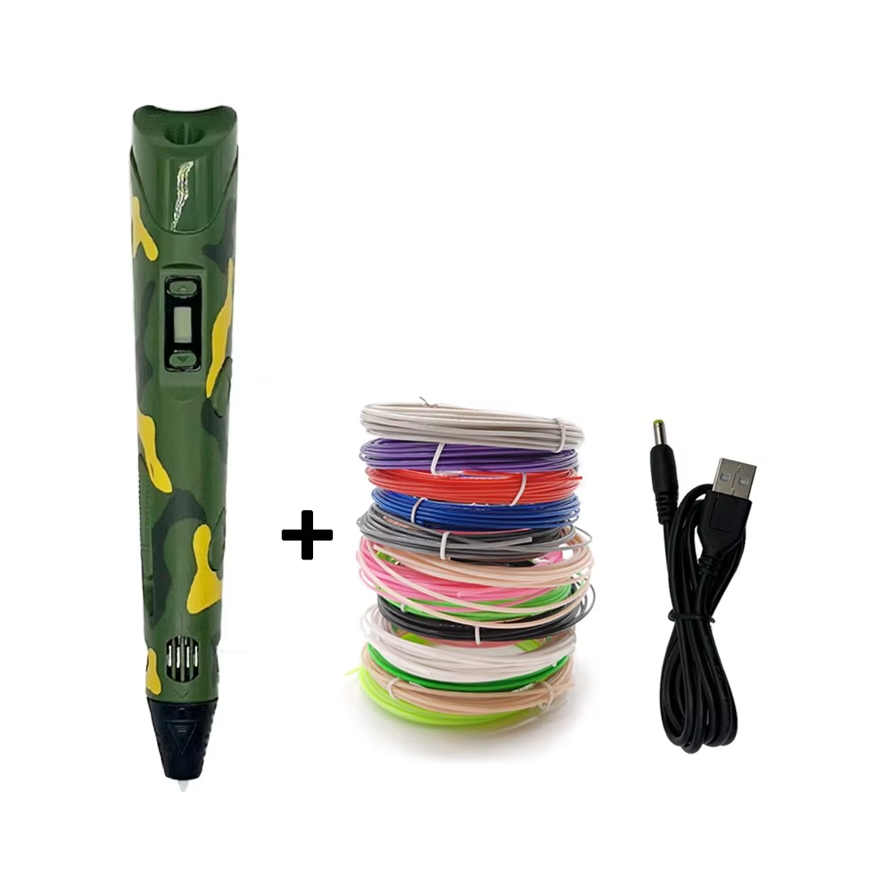 Creative 3D Drawing Pen for Kids – LCD Printing Pen with 50M PLA Filament, Safe DIY Toy for Art & Crafts, Ideal Birthday